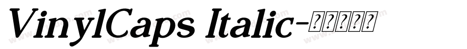 VinylCaps Italic字体转换